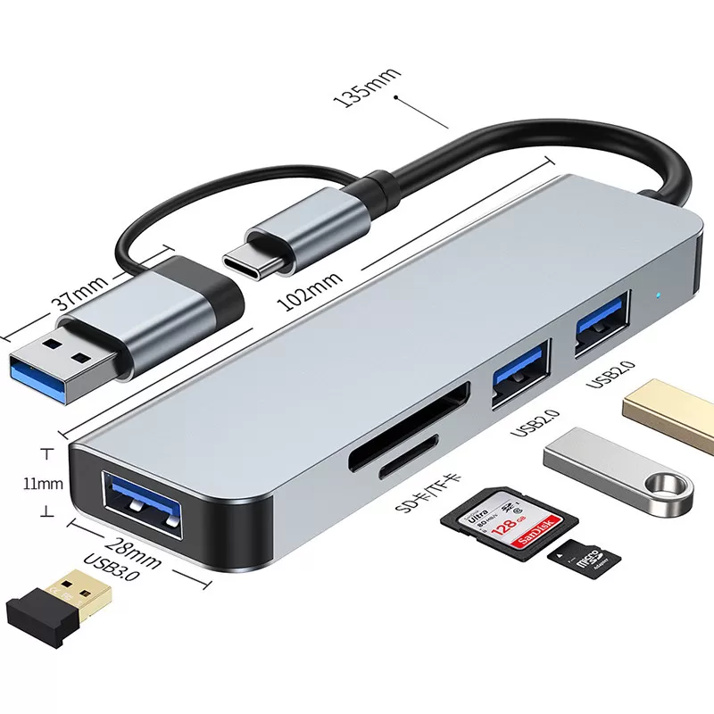 INF U+T 2103TU 3.0+2.0x2+SD+TF Expansionsdocka