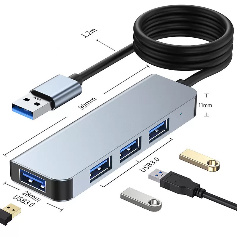 INF High-Speed USB 3.0-hubb med 4 portar - Elegant och effektiv