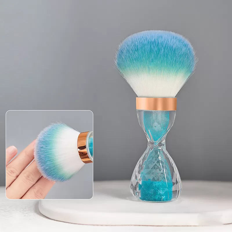 INF Timglasformad dammborste för akrylpulver - Blå