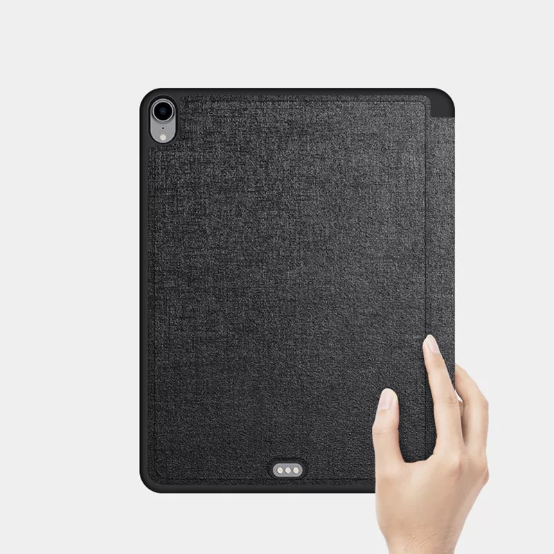 INF Skyddsfodral för iPad Air 9.7 med Pennhållare - Svart Silikon Modell 10