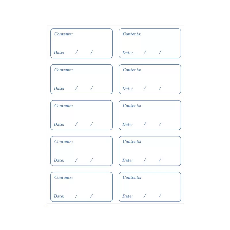 INF Blåa Datetiketter - HMRQ4 (20 st)