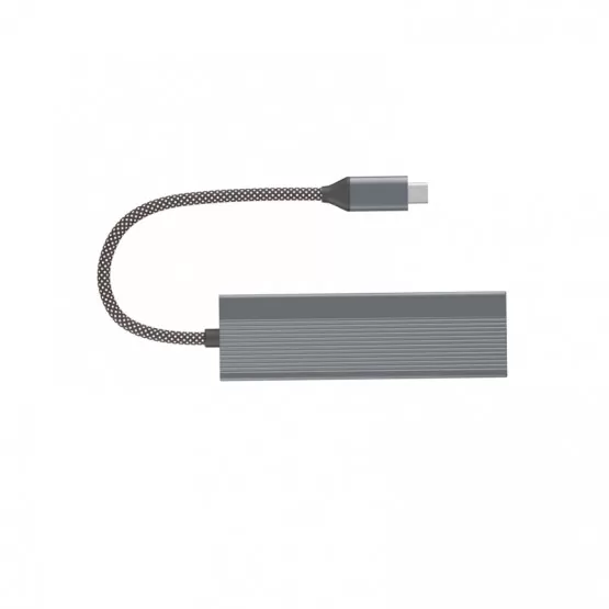INF 4-i-1 Typ-C-hubbadapter med USB 3.0, USB 2.0 och USB-C