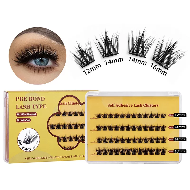 INF MJ10-06 Individuella lösögonfransar (4 par) - Naturliga & fylliga Modell 3