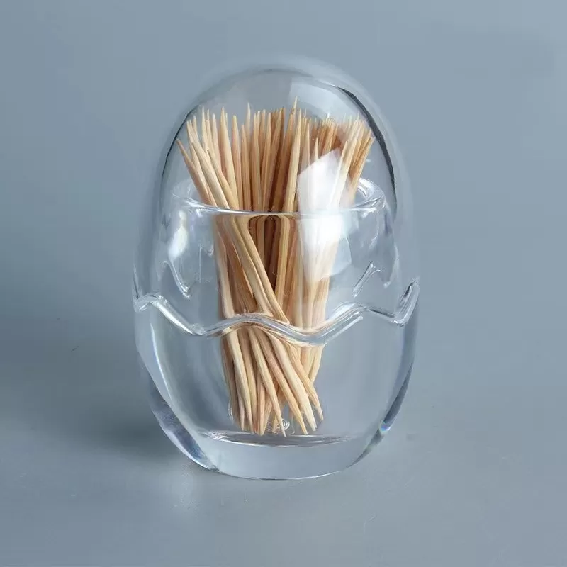 INF Äggformad tandpetarhållare i akryl