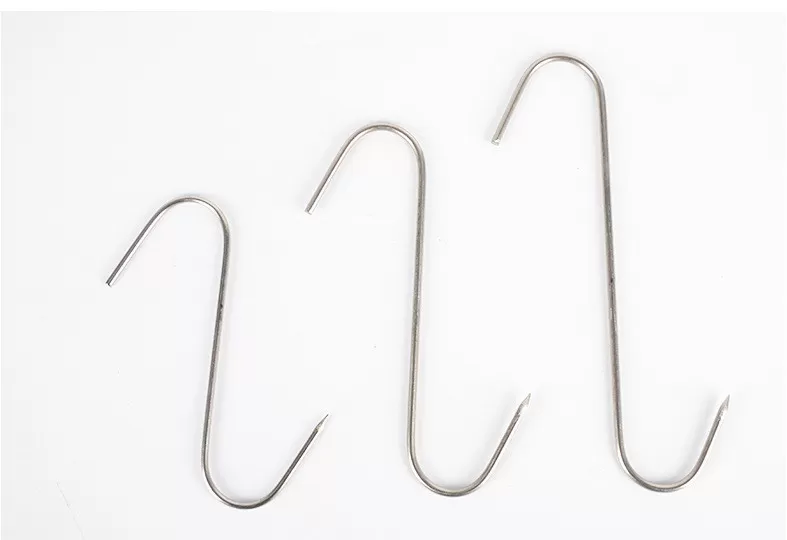 INF 4-pack S-formade krokar - Hängkrokar i rostfritt stål S