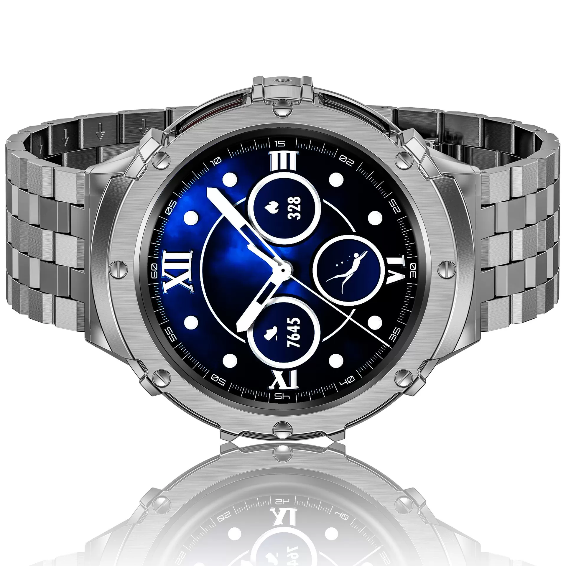 INF Klockarmband i rostfritt stål för Samsung Watch 5 Pro Grå