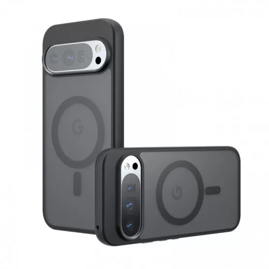 INF Mobilskal Kompatibelt Med Google Pixel 9ProXL - Mjölkig Svart, Stötsäkert, Magnetiskt, Antifingeravtryck Model 5