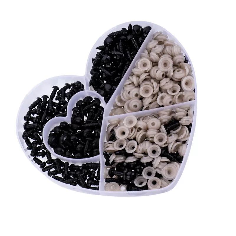 INF Tillbehör till dockögon och -näsor med brickor DIY-docktillbehör