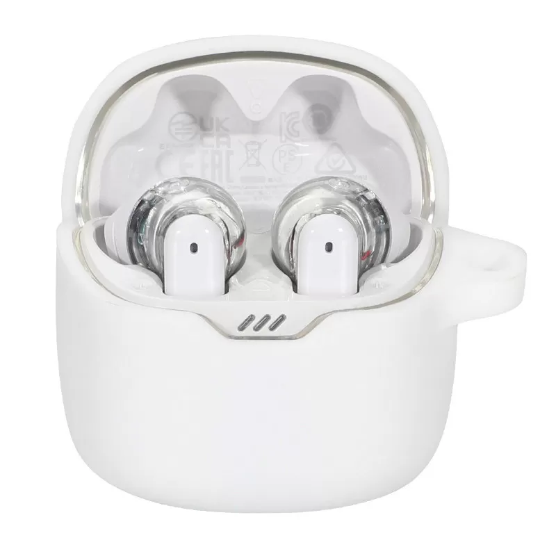 INF Skyddsfodral för JBL TUNE FLEX-hörlurar Vit