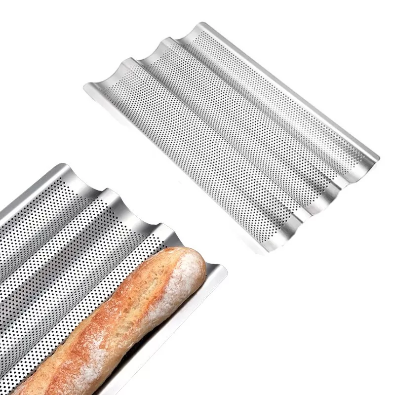 INF Bakplåt för Baguette, i Rostfritt Stål