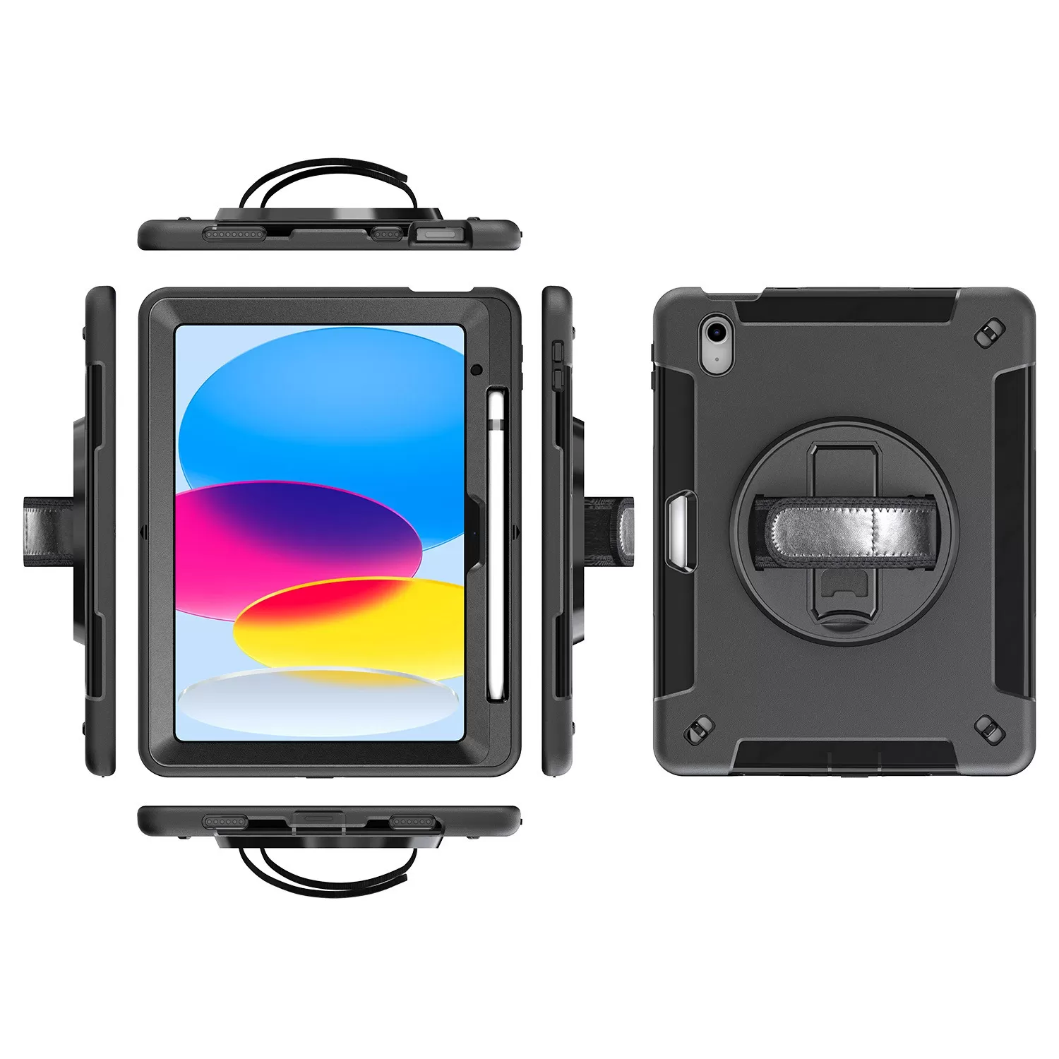 INF Skyddsfodral för surfplatta kompatibelt med iPad Air4/Air5/Pro11 (2018/2020/2021/2022) med pennhållare, stöttåligt och