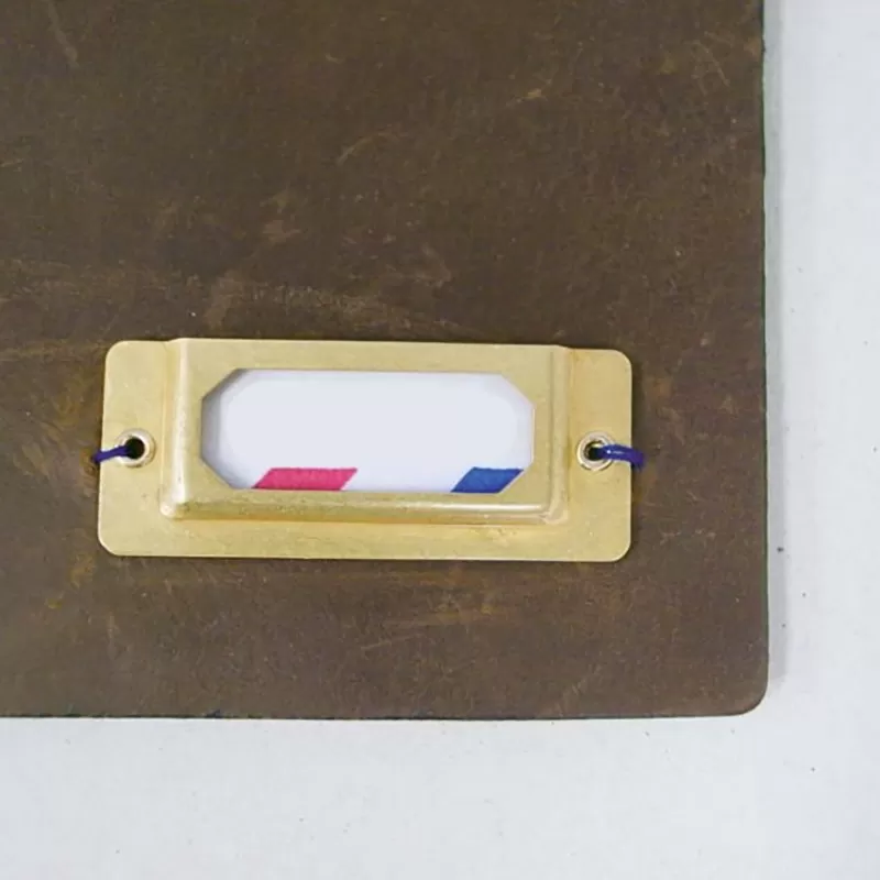 INF Bagageetikett i mässing - Vintagestil för resejournaler och accessoarer