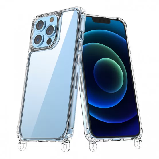 INF Genomskinligt akrylskal med snodd kompatibelt med Samsung S25 Ultra model 2