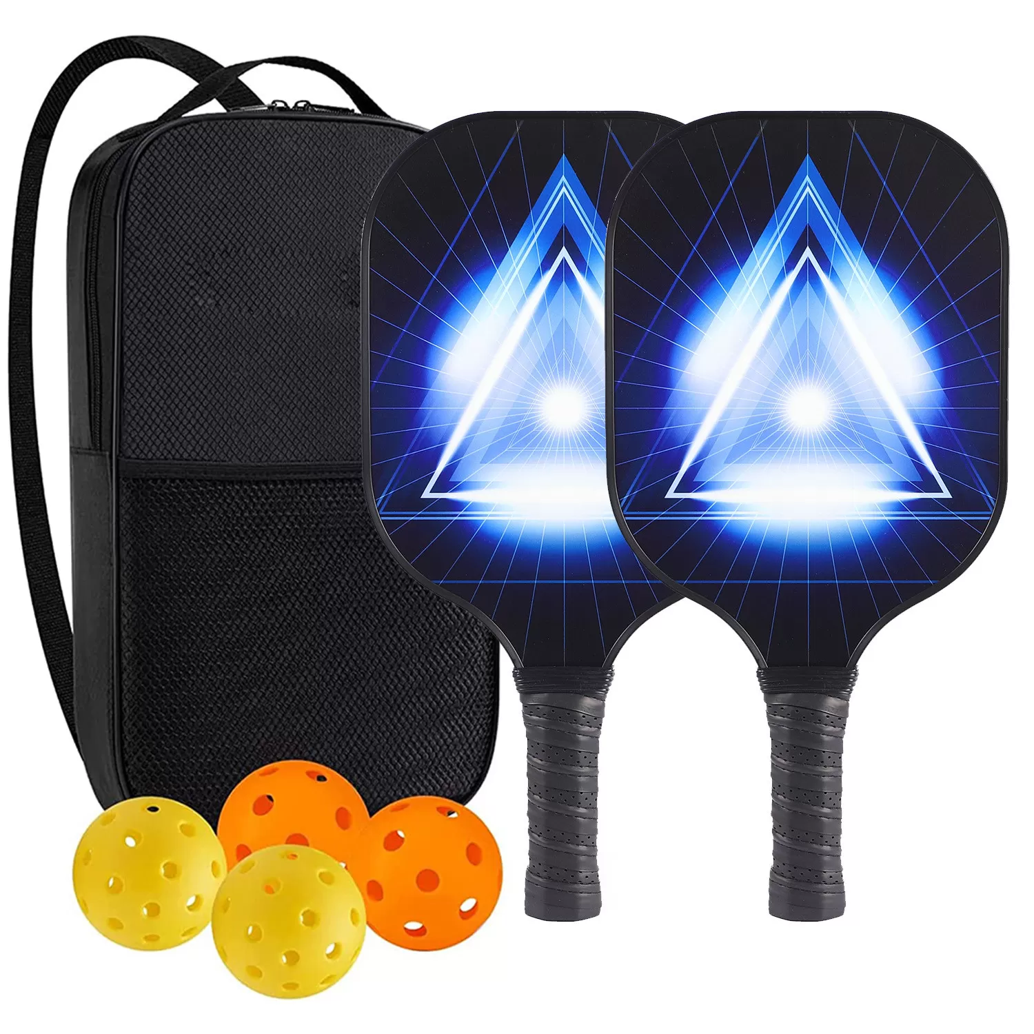 INF Pickleballset - Glasfiberracketar, Bollar & Väska 3