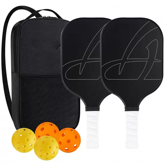 INF Pickleballset - Glasfiberracketar, Bollar & Väska 6