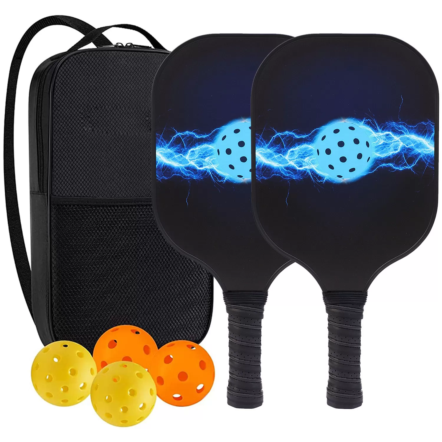 INF Pickleballset - Glasfiberracketar, Bollar & Väska 8
