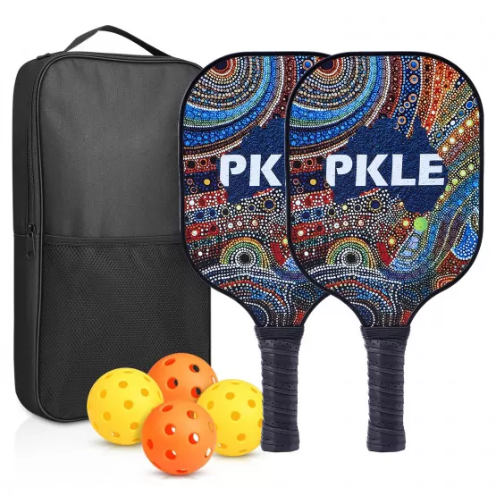 INF Pickleballset - Glasfiberracketar, Bollar & Väska 9