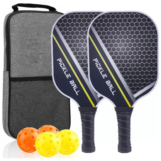 INF Pickleballset - Glasfiberracketar, Bollar & Väska 12