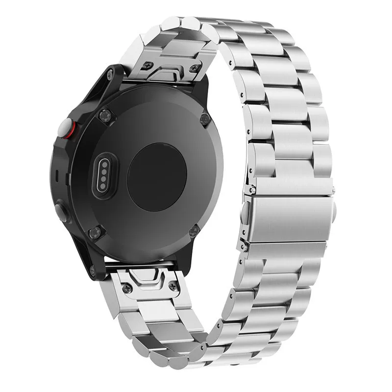 INF Silver Quick Release Klockarmband för Garmin Fenix 6X - 26mm