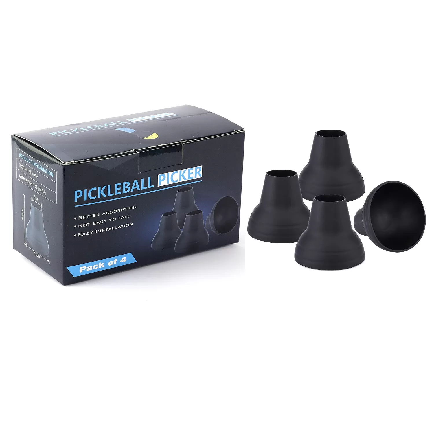 INF Pick Ball Retriever (4-pack) - Bekväm golfbollsupptagare