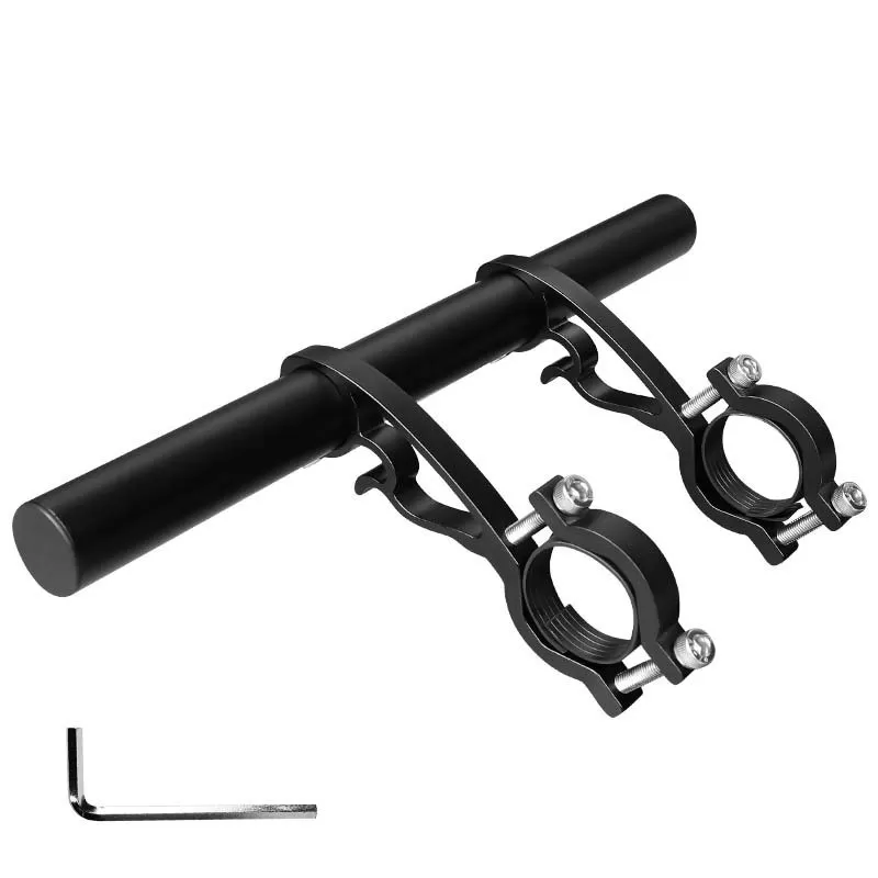 INF Styrförlängare för cykel, multifunktionellt fäste i aluminiumlegering Svart + Svart