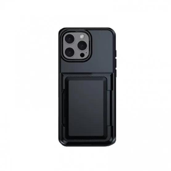 INF Snyggt iPhone 16 Pro Max Plånboksfodral - TPU & PC - Svart iPhone 16