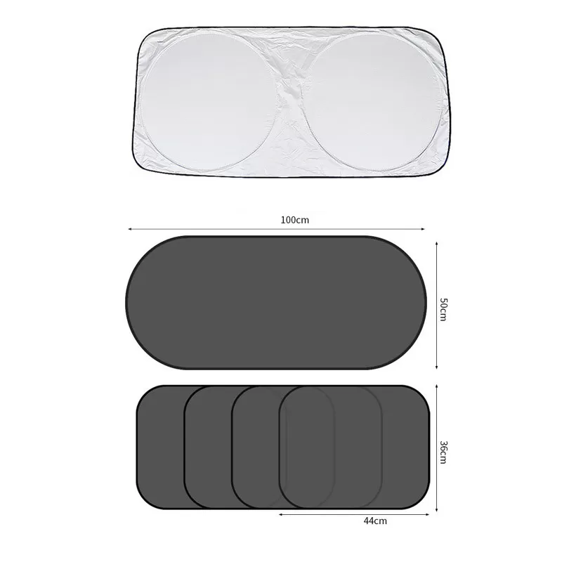 INF Solskydd för bil med sugkoppar (6 st)