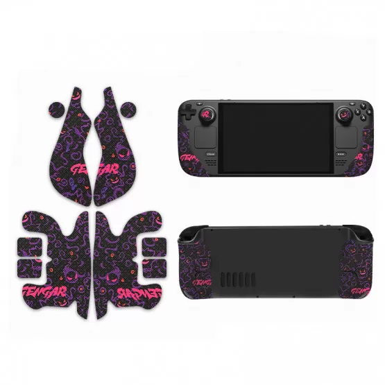 INF Gengar Decal Skin för Steam Deck - Handhållen Controller Version