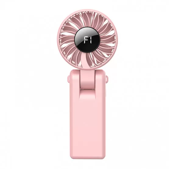 INF Handhållen fläkt: Bärbar och kraftfull kylning Rosa