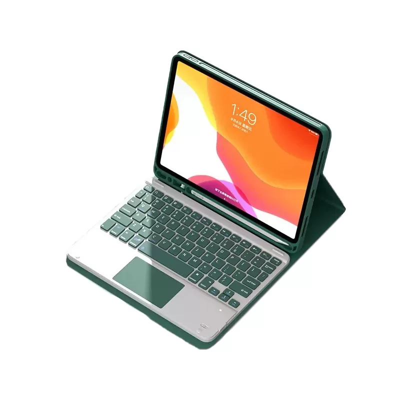 INF Skyddsfodral med Bluetooth-Tangentbord för iPad Grön iPad Pro 11 M4 2024
