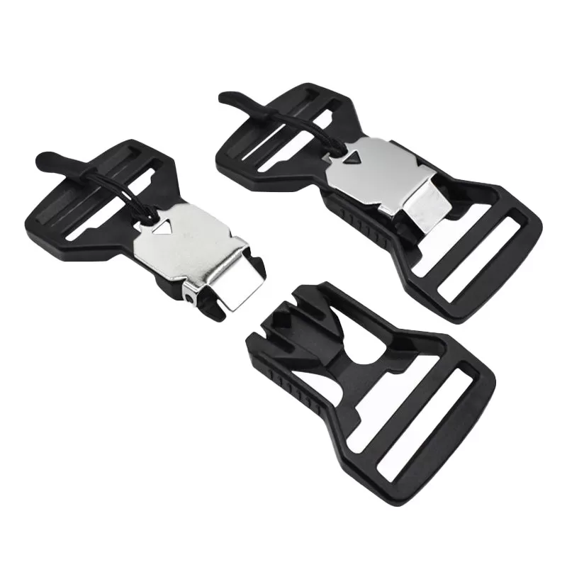 INF 2-pack Magnetiska Spännen Silver - Snabbfäste för Väskor och Utrustning model 2