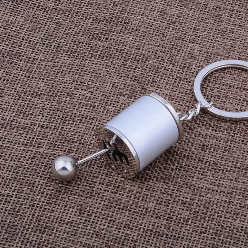 INF Växelspaksknopp Nyckelring Silver