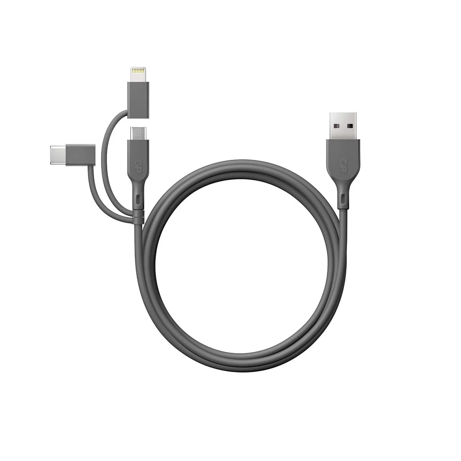 GP Kabel USB-A Till USB-C 3-I-1 Micro-USB + Lightning CY1N 1m