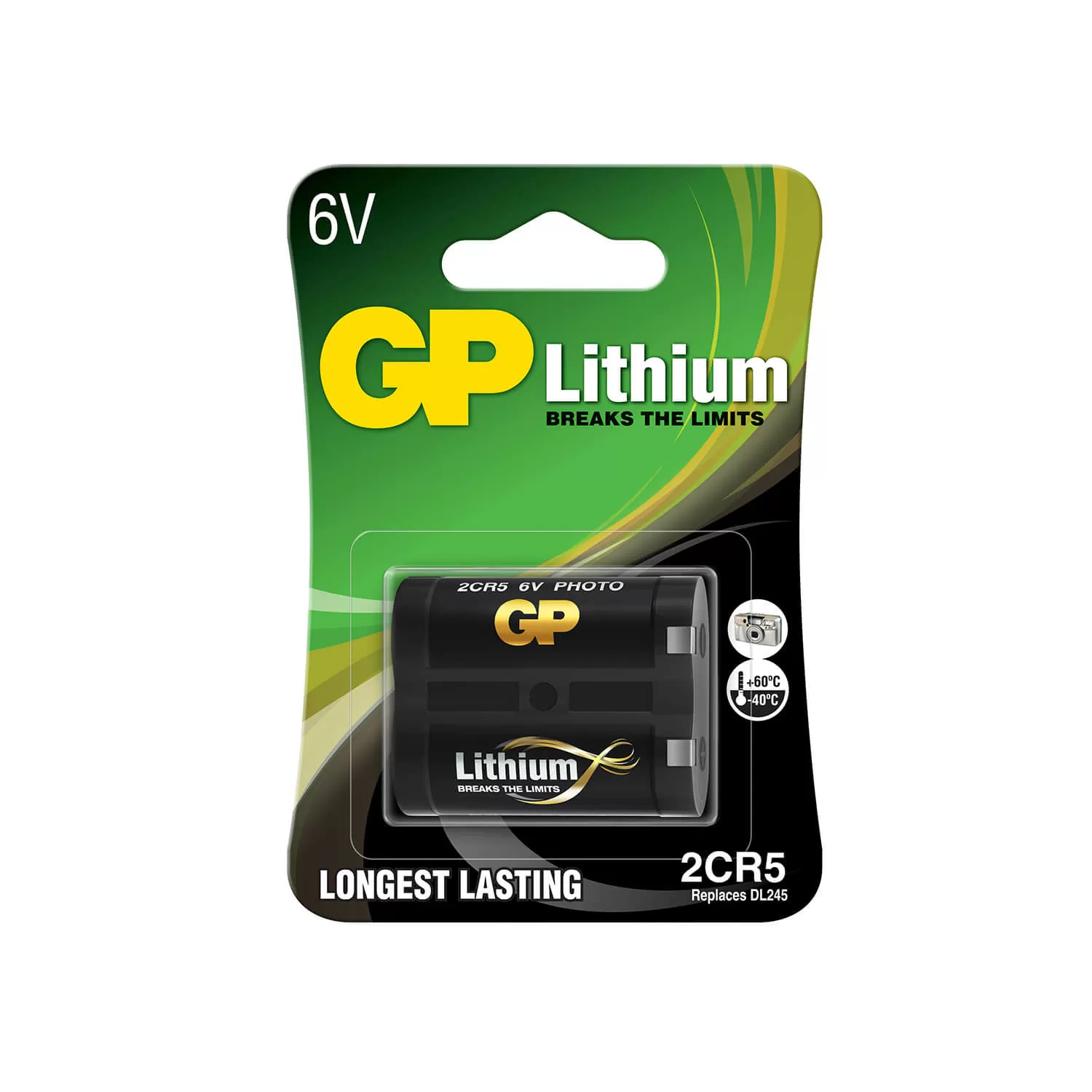 GP Batteri Litium 2CR5/DL245 1-Pack