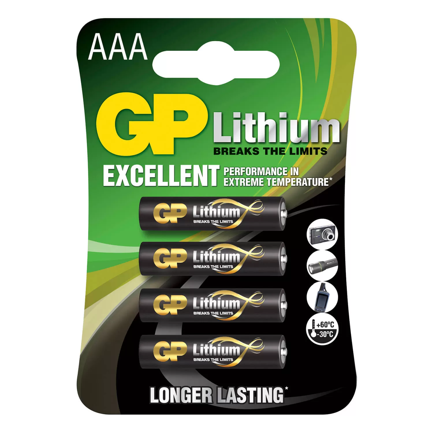 GP Batteri AAA Lithium 1,5V 4-Pack