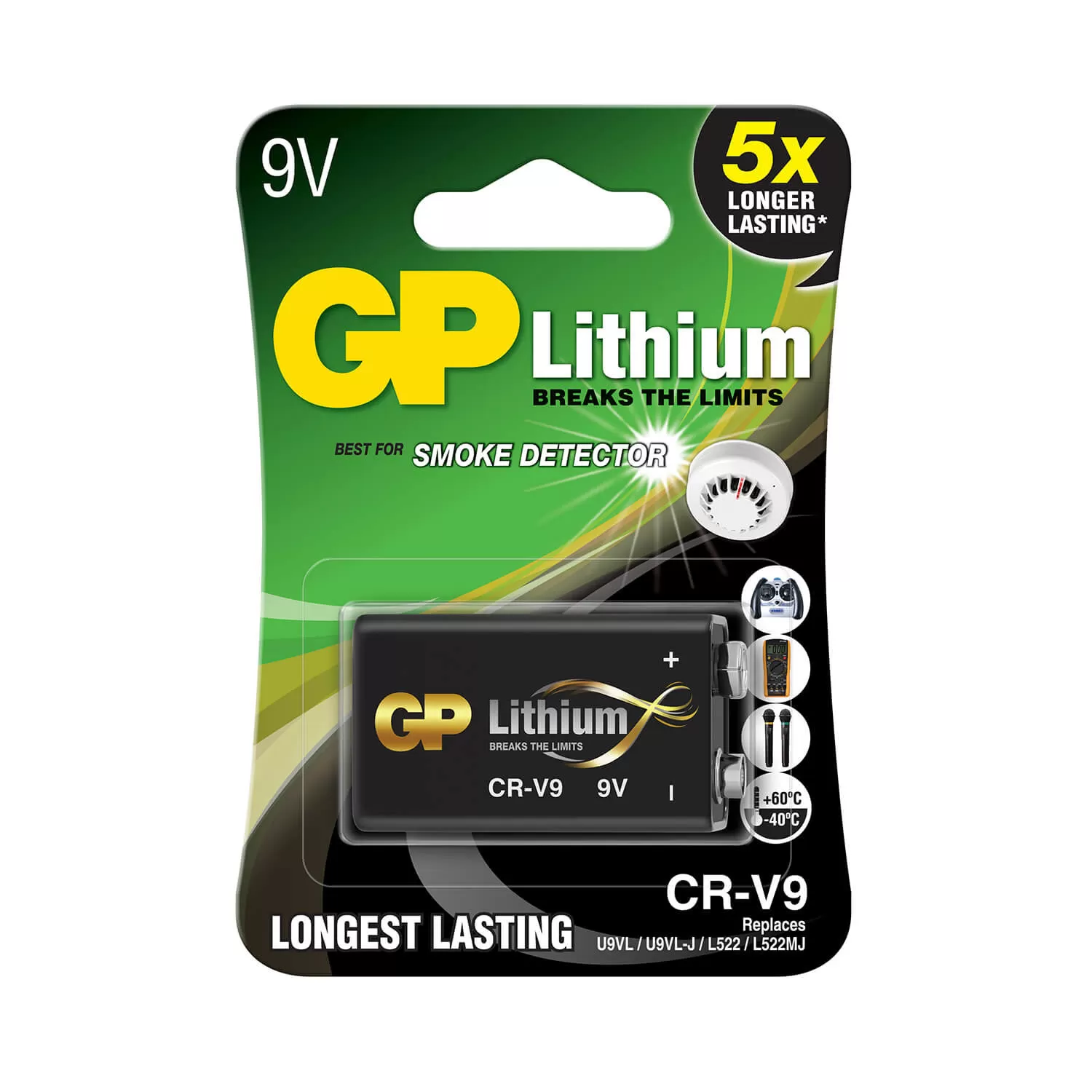 GP Batteri Litium 9V 1-Pack