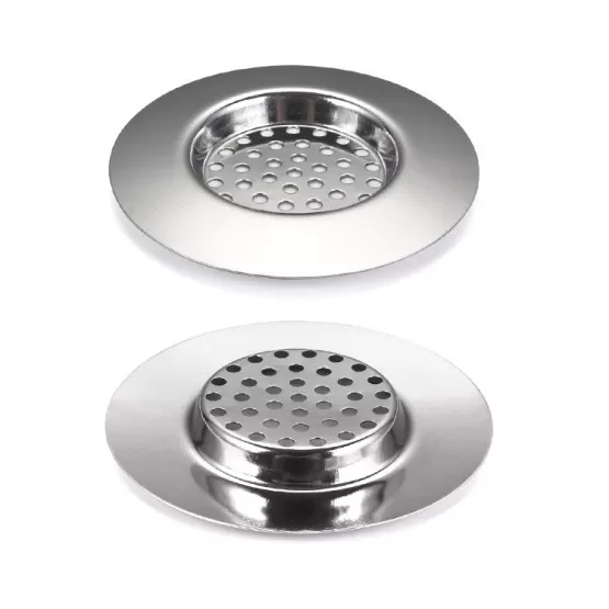 INF Golvbrunnsfilter i rostfritt stål, hårfångare för diskho (4-pack) model 1