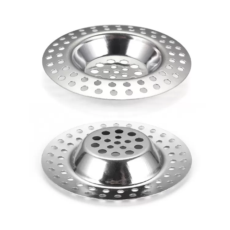 INF Golvbrunnsfilter i rostfritt stål, hårfångare för diskho (4-pack) Modell 3