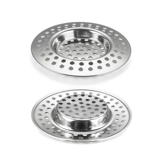 INF Golvbrunnsfilter i rostfritt stål, hårfångare för diskho (4-pack) Modell 4