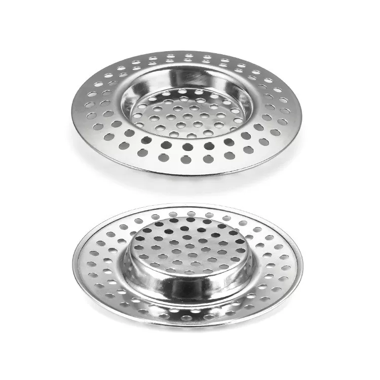 INF Golvbrunnsfilter i rostfritt stål, hårfångare för diskho (4-pack) Modell 4