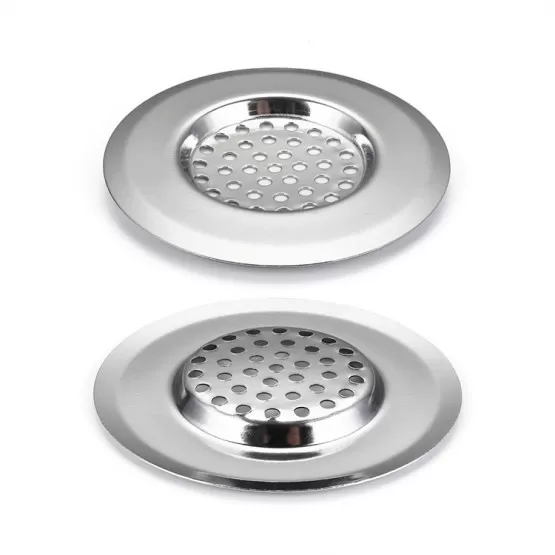 INF Golvbrunnsfilter i rostfritt stål, hårfångare för diskho (4-pack) Model 5