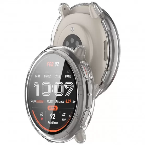 INF Skal till Huami Amazfit Active2 - Integrerat skärmskydd Transparent