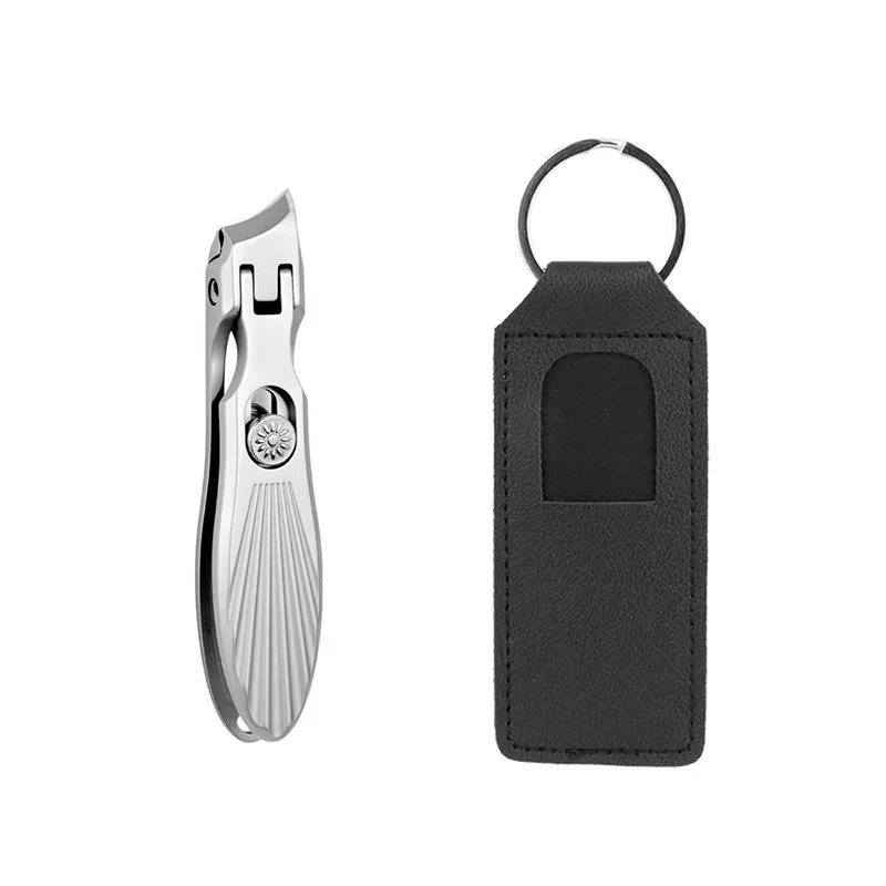 INF Slitstark nagelklippare med läderfodral