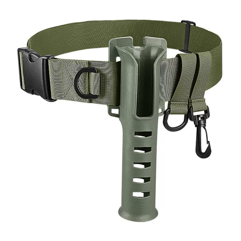 INF Taktiskt fiskebälte med spöhållare Grön