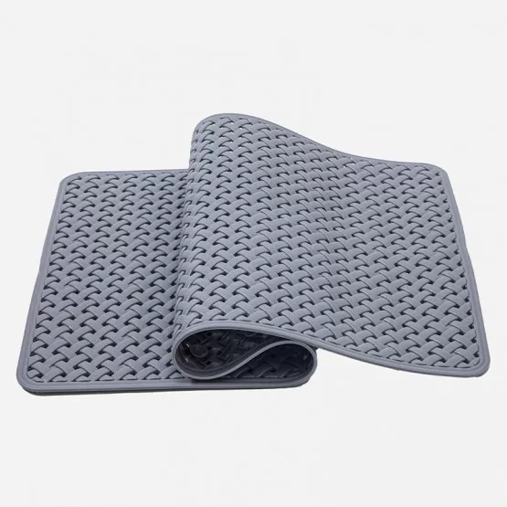 INF Tvättmatta i djupgrå färg 36x69cm med halkskydd och miljövänligt PVC-material A