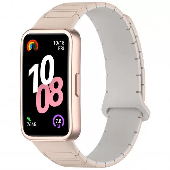 INF Huawei Band 10, 9, 8 Armband - Snygg Magnetisk Stängning Beige