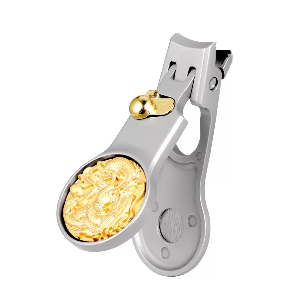 INF Nagelklipparset i rostfritt stål med läderfodral