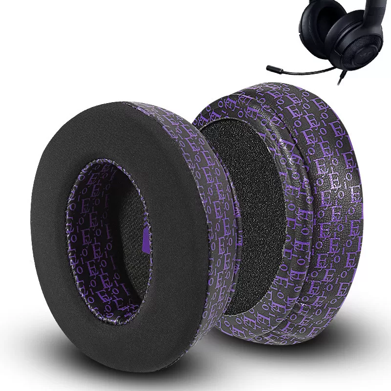 INF Razer Kraken X Kylöronkuddar - Svart & Lila