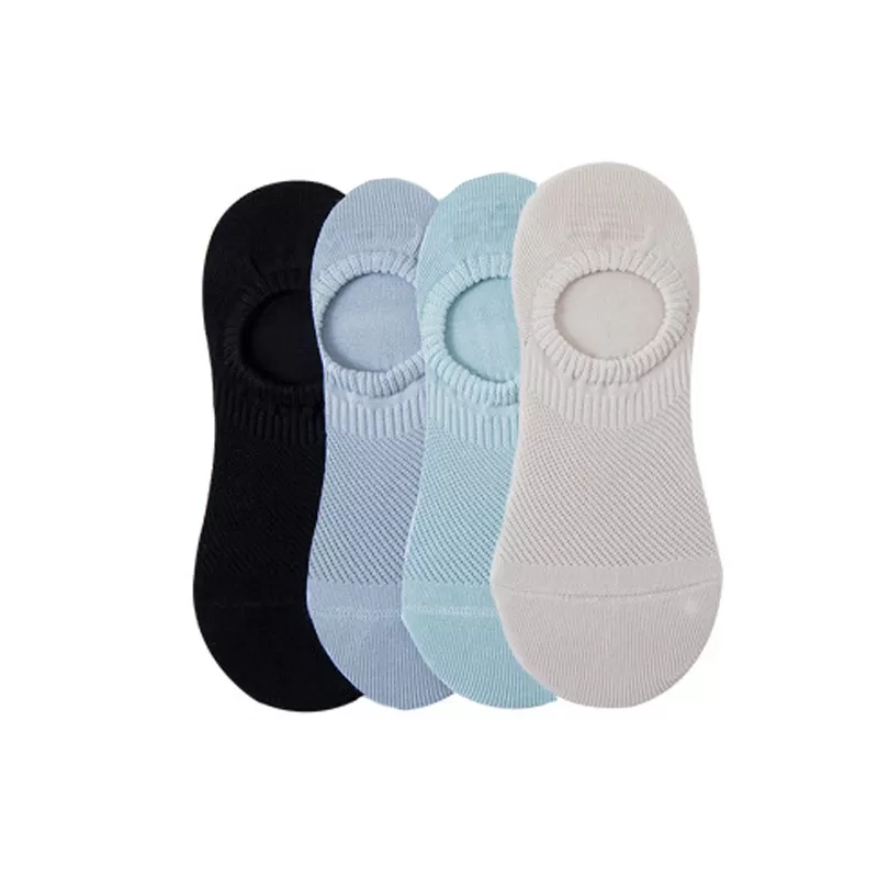 INF 4 par osynliga låga bomullsstrumpor för dam