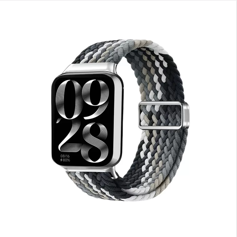 INF Xiaomi Smart Band Svart Choklad Nylon Flätad Rem Redmi Watch5 Active